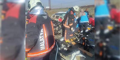 Malatya'da feci kaza: Aynı aileden 3 ölü