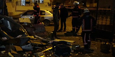 Malatya'da  İftarın hazırlandığı konteynerdeki tüp bomba gibi patladı