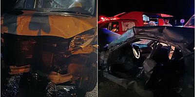 Malatya'da minibüs ile otomobil çarpıştı: Bir ölü
