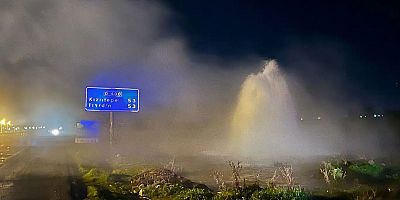 Mardin’de Beyazsu ana isale hattı patladı: İpekyolu göle döndü