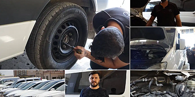 Mardin’de kavurucu sıcaklar araçları da vurdu: Hararet ve bozuk yollar sürücüleri sanayiye mahkum etti