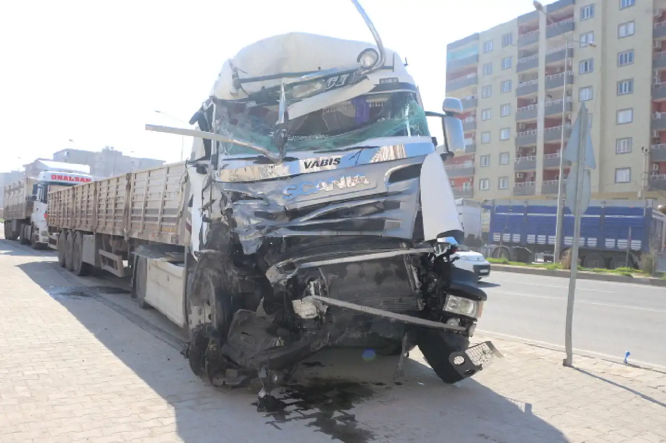 Mardin’de maddi hasarlı trafik kazası