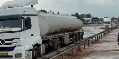 Mardin’de sağanak etkili oldu: Uluslararası İpekyolu göle döndü