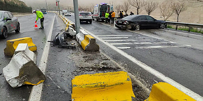 Mardin’de trafik kazası: 1 yaralı 