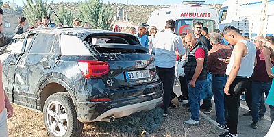 Mardin’de trafik kazası: Biri bebek 3 yaralı