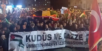 Mardin halkı Gazze için yürüdü