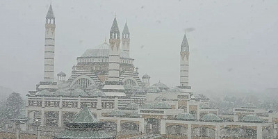Mart ayının son gününde Diyarbakır'da kar yağışı