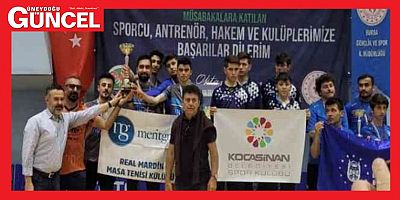 Masa tenisinde Mardin takımı Real Mardin 1. Lig'e yükseldi
