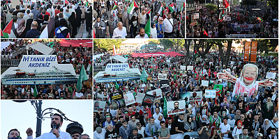 Mavi Marmara'nın yıl dönümünde on binler Filistin için yürüdü
