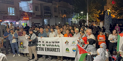Mazıdağı halkı Küresel Sumud Filosu’na destek için meydanlara indi