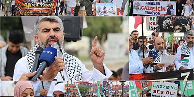 Mersin'den Gazze için ortak çağrı: Kınamayın, yaptırım uygulayın