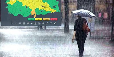 Meteoroloji'den 48 il için yağış uyarısı