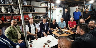 MHP Diyarbakır İl Başkanı Hasan Özcoşkun, 3. Sanayi Sitesi Esnafını Ziyaret Etti
