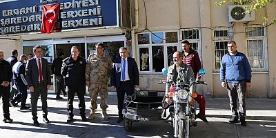 Motosikleti çalınan engelliye kaymakam yenisini hediye etti