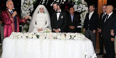 Nihat Özdemir, Fatih Terim ve Berat Albayrak  düğünde buluştular 