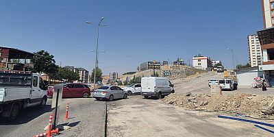 O kavşakta çalışma başlatıldı