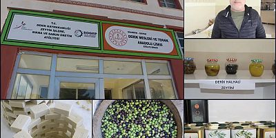 Okuldaki öğrenciler tarafından Derik zeytinyağından üç çeşit sabun üretimi yapılıyor