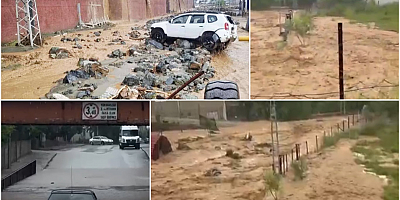 Osmaniye’de sağanak yağış sele yol açtı: Dereler taştı yollar çöktü