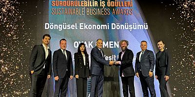 OYAK Çimento’ya Sürdürülebilir İş Ödülleri’nde “Döngüsel Ekonomi Dönüşümü” ödülü