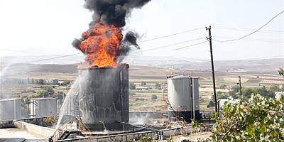 Petrol sahasında yangın: Bir işçi ağır yaralandı