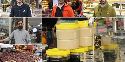 Ramazan öncesi çarşıda hareketlilik: Hurma, tahin ve pekmeze yoğun ilgi