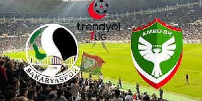 Sakaryaspor -  Amedspor muhtemel 11'ler
