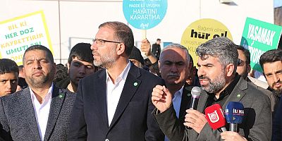 Şanlıurfa’da bağımlılığa karşı yürüyüş ve basın açıklaması düzenlendi