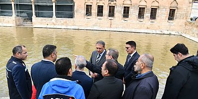 Şanlıurfa’da Vali Şıldak Balıklıgöl’de incelemelerde bulundu