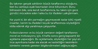 Servet  çetin :Biz her maçta oyun oynayan taraf olduk, hiçbir maçta ezilmedik. 4 Hafta  Sonra her şeyi Açıklayacam!