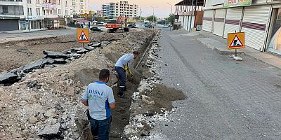 Silvan’da Altyapı Hatları Kavşak Projesine Uyumlu Hale Getirildi