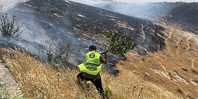 Silvan'da Anız Yangını: Ekiplerin Yoğun Mücadelesi Sürüyor