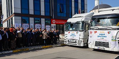 STK'lardan mazlum coğrafyalara 5 tırlık insani yardım