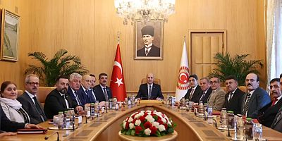 TBMM Başkanı Kurtulmuş, Ezidi heyetini kabul etti
