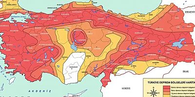 Türkiye’nin güncellenmiş diri fay haritası
