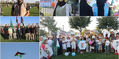 Uçurtmalar Gazeli çocuklar için gökyüzüne bırakıldı