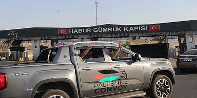 Uluslararası Filistin Konvoyu, Habur Sınır Kapısı’ndan geçiş yaptı