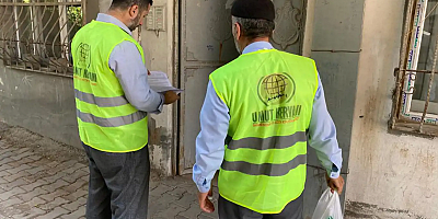 Umut Kervanı Bismil'de 70 aileye yardımda bulundu