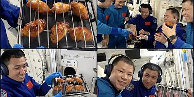 Uzayda ızgara keyfi: Çin Uzay İstasyonu’nda ilk uzay fırınıyla tavuk kanat ziyafeti