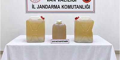 Van’da 34 kilo sıvı metamfetamin ele geçirildi