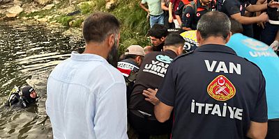 Van'da suya düşen oğlunu kurtarmak isteyen baba boğuldu