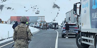 Van-Hakkari karayoluna çığ düştü: Çok sayıda araç mahsur kaldı