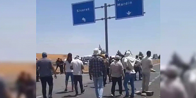 Viranşehir'de çiftçiler elektrik kesintisini yol keserek protesto etti