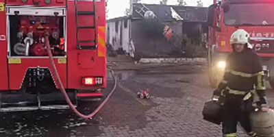 Yangın benzinliğe sıçramadan söndürülerek faciadan dönüldü