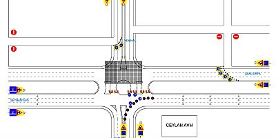 Yenihal Kavşağı'nda Bir Haftalık Trafik Düzenlemesi