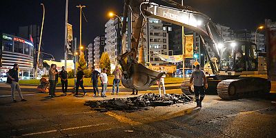 Yenihal Kavşağı’nda Sel Riskine Neşter
