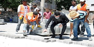 Yenişehir Belediyesi üst yapı çalışmalarına devam ediyor