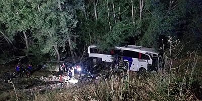 Yozgat'ta yolcu otobüsü şarampole yuvarlandı: 12 ölü, 19 yaralı