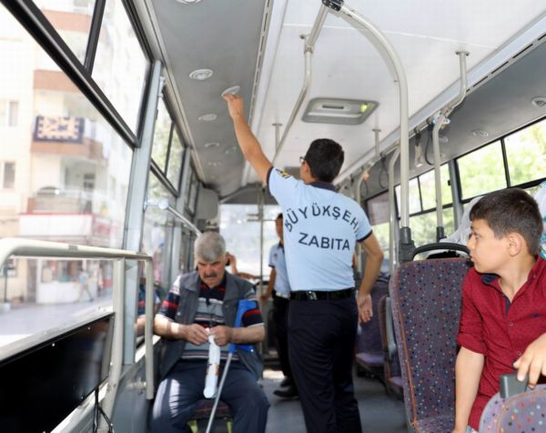 TOPLU TAŞIMA ARAÇLARINDA  KLİMA DENETİMLERİ SÜRÜYOR