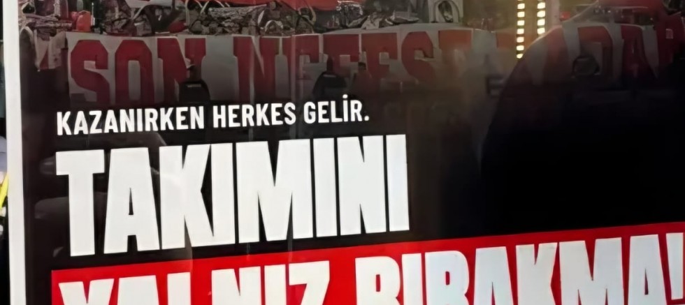 Üniversiteli Samsunsporluların Amedspor afişlerinde kullandığı ifade tepki çekti