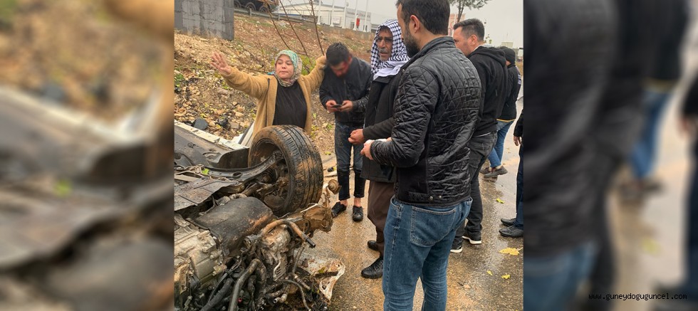 Yağışlı hava kazaya neden oldu: 2 yaralı